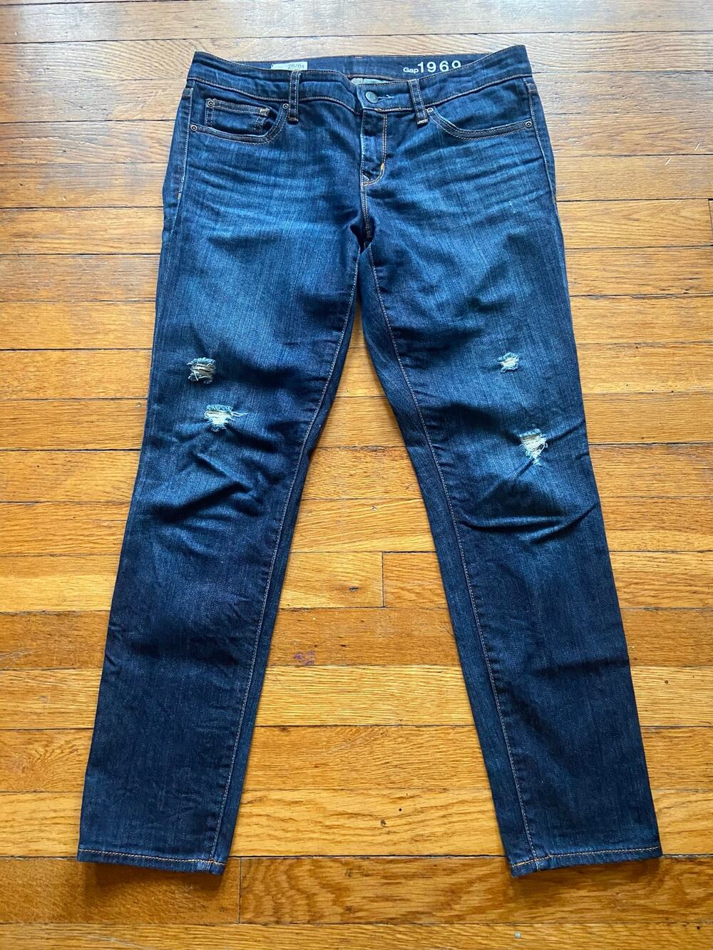 GAP 1969 'Always Skinny' Distressed Jeans sz 28/6a
